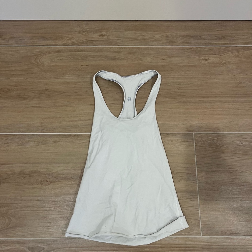 Lululemon Athletica White Tank Top